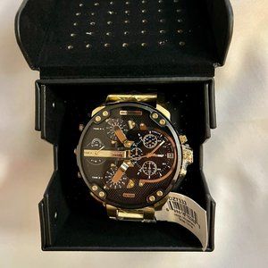 Authentic Men's Mr. Daddy 2.0 Gold-Tone Ion-Plated Stainless Steel Watch